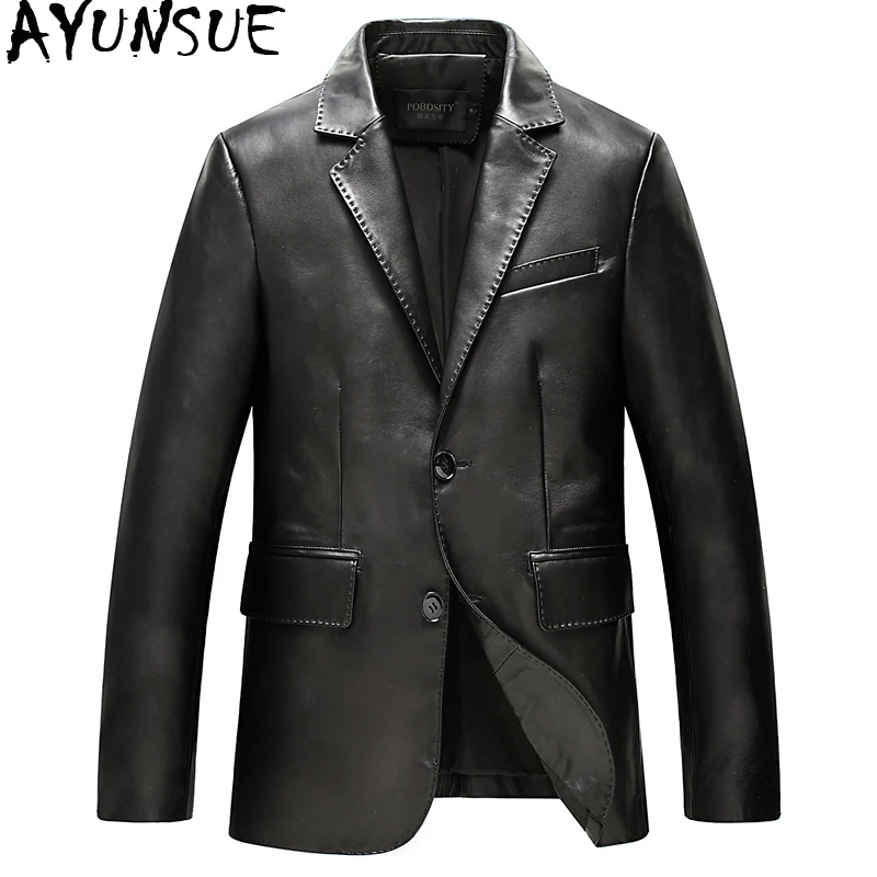 AYUNSUE Men's 100% Genuine Leather Jacket Autumn and Winter Jacket Men Coat Sheepskin Leather Jackets Jaqueta De Couro KJ618
AYUNSUE Men's 100% Genuine Leather Jacket Autumn and Winter Jacket Men Coat Sheepskin Leather Jackets Jaqueta De Couro KJ618