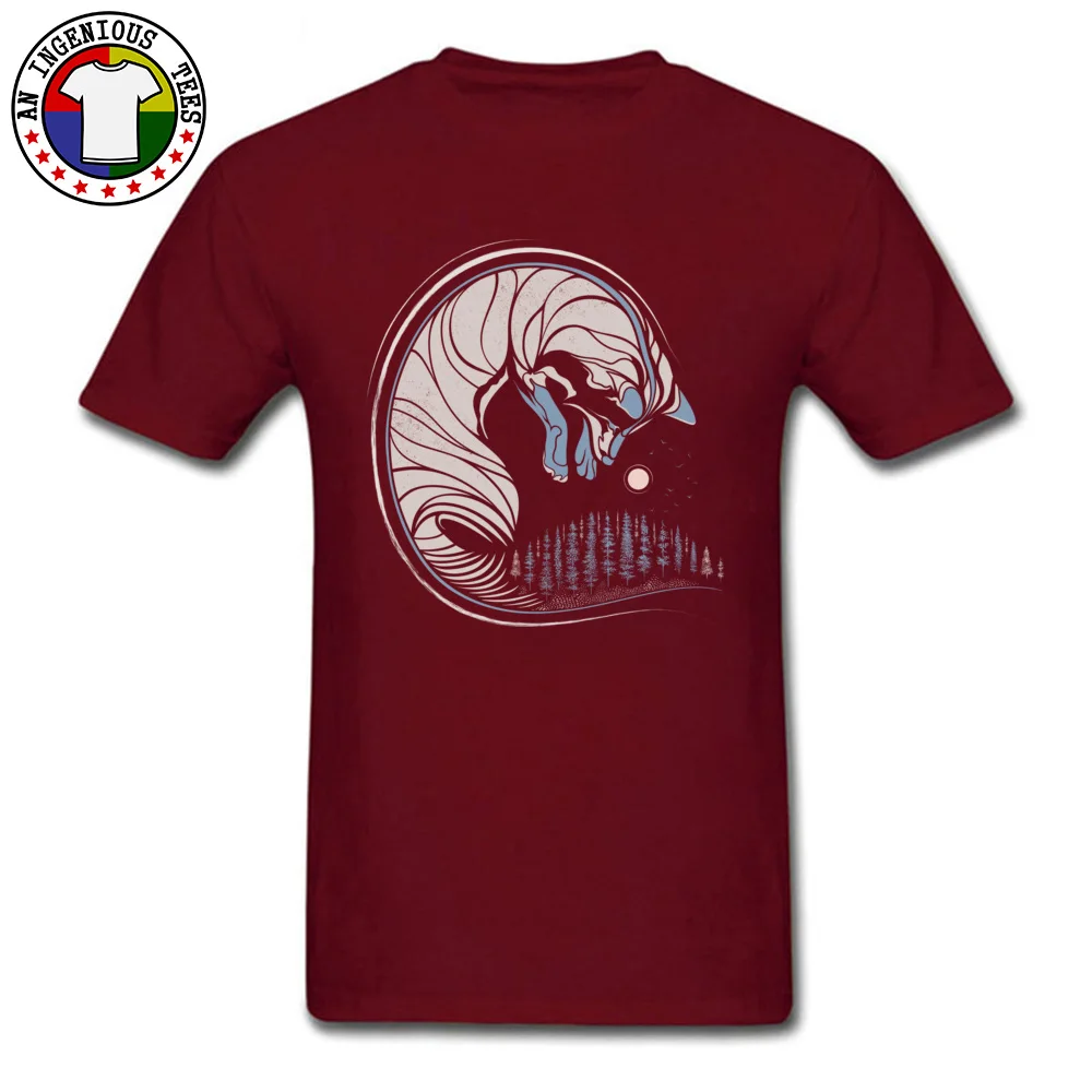 Chasing Its Tail O-Neck Top T-shirts Thanksgiving Day Tees Short Sleeve Hot Sale 100% Cotton comfortable Sweatshirts Unique Men Chasing Its Tail maroon