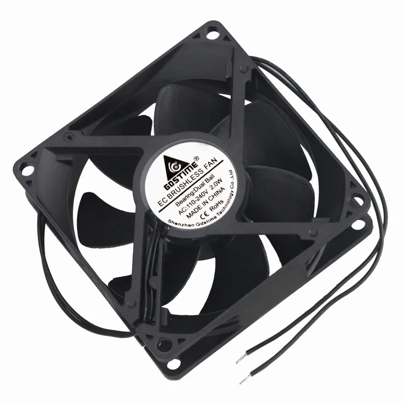 1 Piece Gdstime DC AC 110V 240V Brushless EC Fan 80x80x25mm 8cm 2-Line Electric Axial Cooler 80mm x 25mm 8025 Ball
1 Piece Gdstime DC AC 110V 240V Brushless EC Fan 80x80x25mm 8cm 2-Line Electric Axial Cooler 80mm x 25mm 8025 Ball
