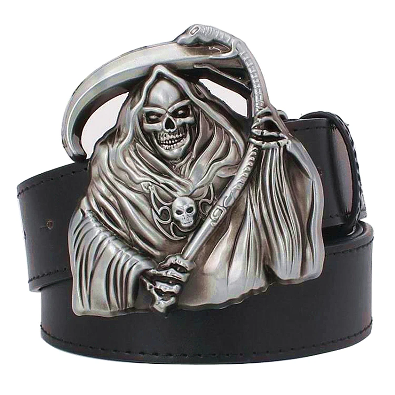 Men's Personality belt grim Reaper decorative belt punk skull style belt anime death style belts cool wizard women waistband
Men's Personality belt grim Reaper decorative belt punk skull style belt anime death style belts cool wizard women waistband