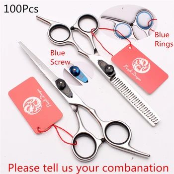 100Pcs 6.0" 17.5cm Purple Dragon Wholesale 4CR Barber Scissors Cutting Shears Thinning Scissors Professional Hair Scissors Z1003
100Pcs 6.0" 17.5cm Purple Dragon Wholesale 4CR Barber Scissors Cutting Shears Thinning Scissors Professional Hair Scissors Z1003