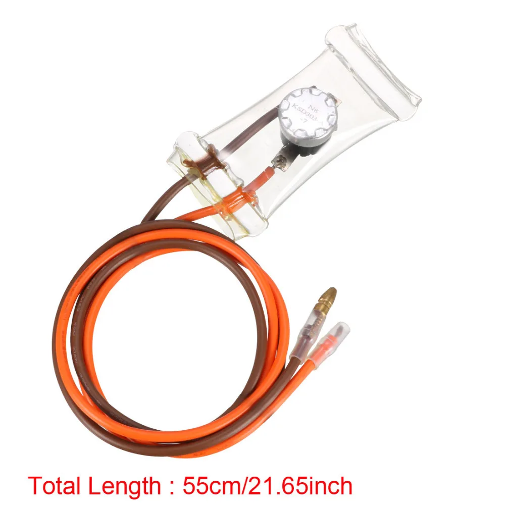 Uxcell Refrigerator Defrost Thermostat -7 Celsius Degree Cooling Fan Freezer Temperature Controller 2 Wire 55cm/21.65in Lead N.O
Uxcell Refrigerator Defrost Thermostat -7 Celsius Degree Cooling Fan Freezer Temperature Controller 2 Wire 55cm/21.65in Lead N.O