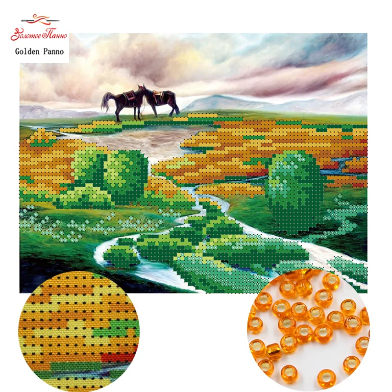 Golden Panno,Needlework DIY bead Cross stitch Printed Embroidery Precise scenic Pattern cross stitching horse 0502
Golden Panno,Needlework DIY bead Cross stitch Printed Embroidery Precise scenic Pattern cross stitching horse 0502
