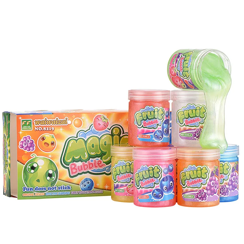 Clear Mud Slime Clay Plasticine Toy Stress Relief DIY Blowing Bubble For Children Kids AN88 | Игрушки и хобби