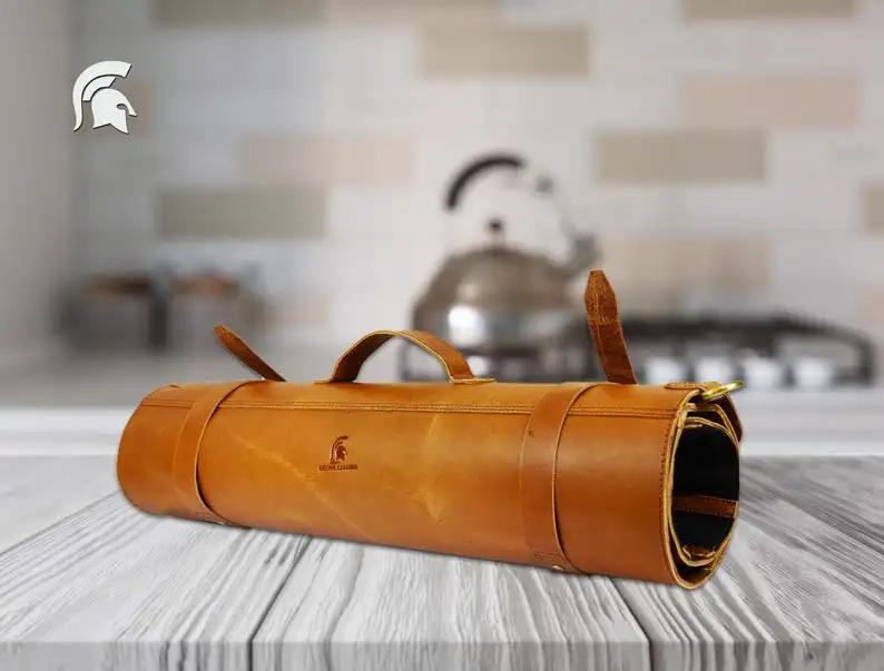 Personalization Buffalo Leather knife roll Chefs roll Custom Made roll Gifts for chef Leather knife bag Knives storage Tool roll
Personalization Buffalo Leather knife roll Chefs roll Custom Made roll Gifts for chef Leather knife bag Knives storage Tool roll
