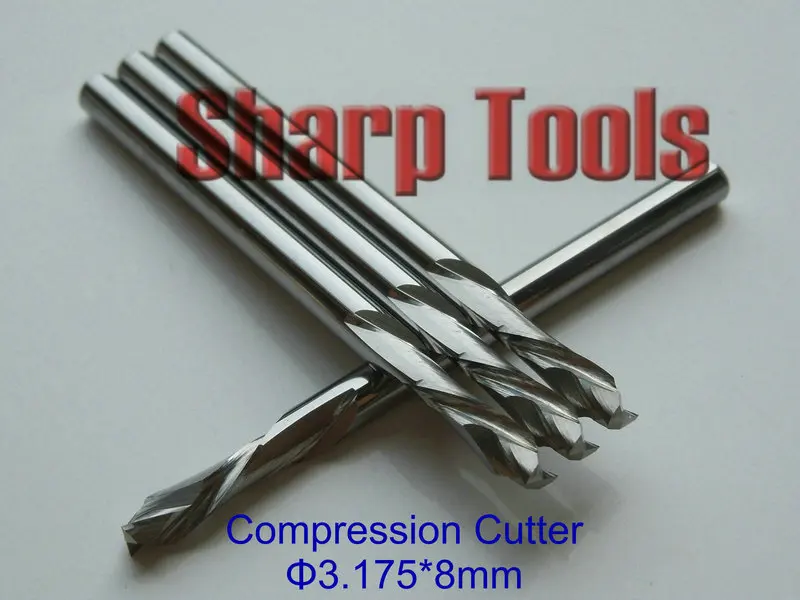 Up/Down Cut 3.175x8mm 2 Flute Spiral Bit, Compression Cutters for Woodworking Machinery, Wood Cutting Bits End Mill for Wood CNC
Up/Down Cut 3.175x8mm 2 Flute Spiral Bit, Compression Cutters for Woodworking Machinery, Wood Cutting Bits End Mill for Wood CNC