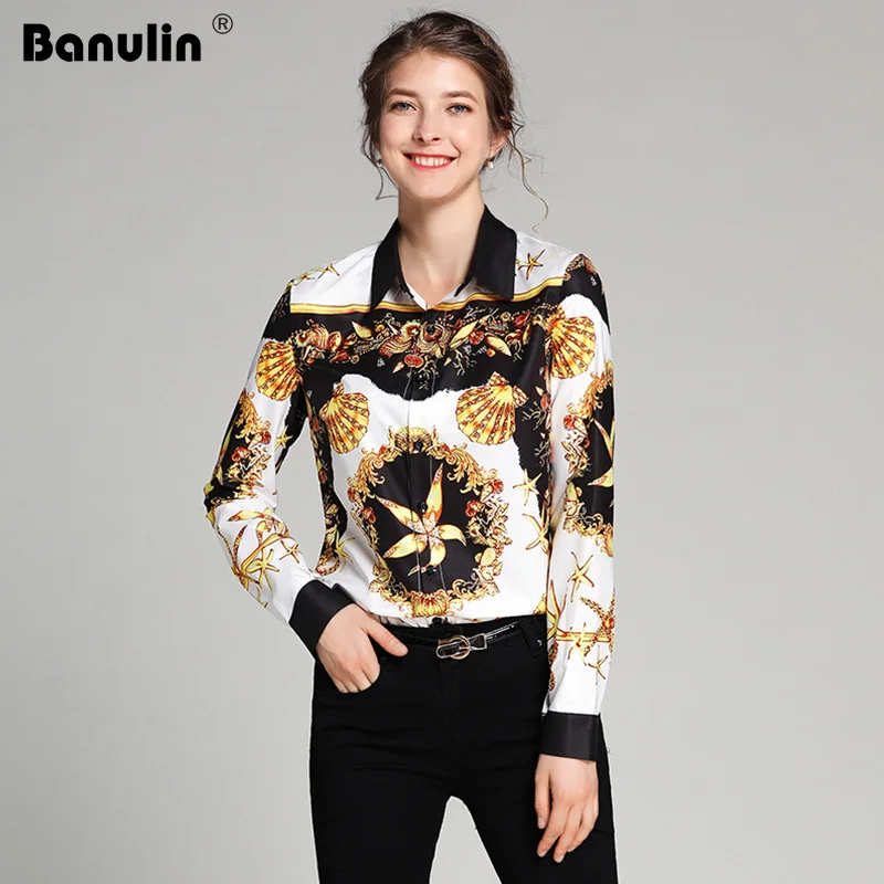 Banulin Fashion Designer Gorgeous Print Luxury Runway Blouses Shirt 2018 New Spring Autumn Women Long Sleeve Shirt Camisas Tops
Banulin Fashion Designer Gorgeous Print Luxury Runway Blouses Shirt 2018 New Spring Autumn Women Long Sleeve Shirt Camisas Tops
