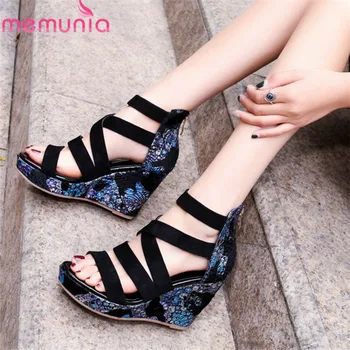 MEMUNIA 2020 top quality suede leather shoes women sandals hollow out summer shoes zip wedges platform shoes woman prom shoes
MEMUNIA 2020 top quality suede leather shoes women sandals hollow out summer shoes zip wedges platform shoes woman prom shoes