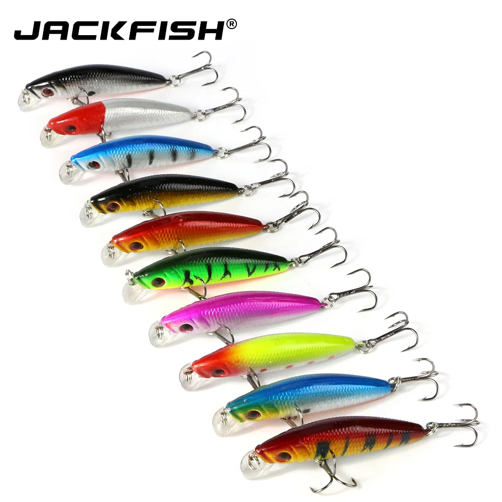 JACKFISH artificial baits minnow fishing lure 10pcs/lot 9CM 7G fishing lure Deep swim hard bait fishing lures japan pesca
JACKFISH artificial baits minnow fishing lure 10pcs/lot 9CM 7G fishing lure Deep swim hard bait fishing lures japan pesca