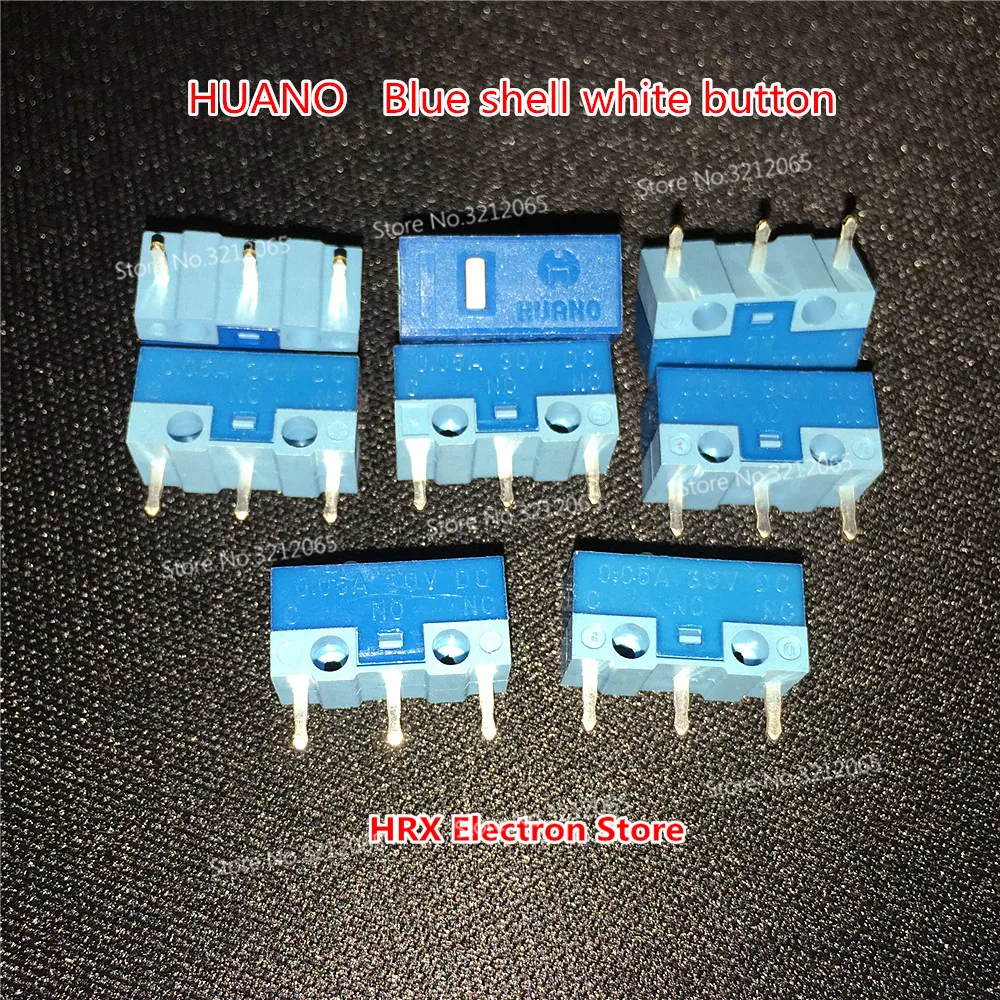 HUANO blue shell white point mouse micro switch Button Life of 20 million 10PCS/LOT
HUANO blue shell white point mouse micro switch Button Life of 20 million 10PCS/LOT