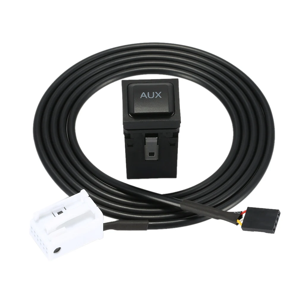 KKmoon AUX In Socket Switch Plug Ip-Bus музыкальный аудио интерфейс для VW Passat B6 B7 CC Touran POLO 1999-2004 Facelift