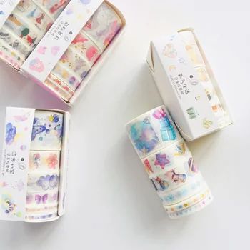 6 Rolls/Box Starry Sky Sakura Little Girls Hot Stamping Masking Washi Tape Hand Account Notebook Computer Decor
6 Rolls/Box Starry Sky Sakura Little Girls Hot Stamping Masking Washi Tape Hand Account Notebook Computer Decor