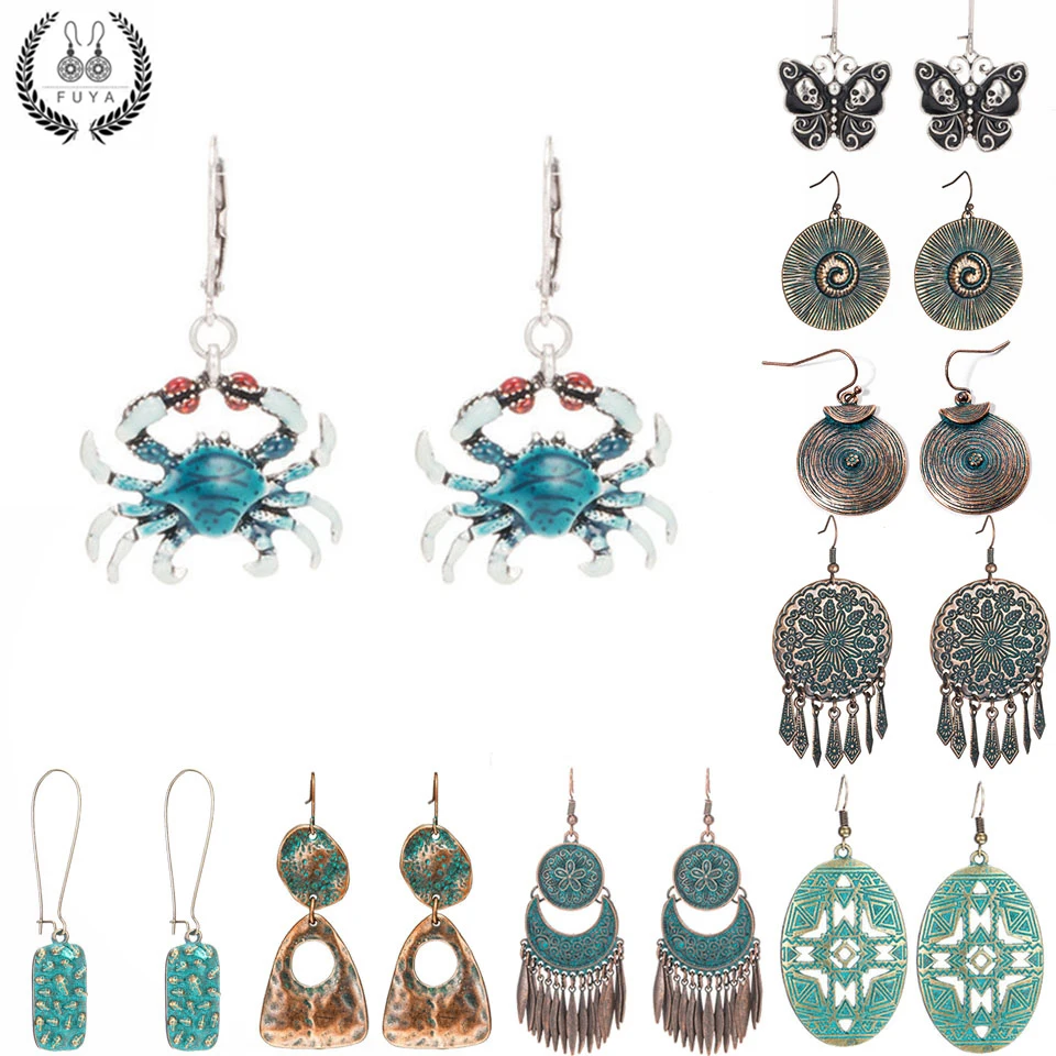 Vintage geometric long tassel earrings Bohemian skeleton leaf butterfly crab fish flower cross drop earring earings jewelry gift
Vintage geometric long tassel earrings Bohemian skeleton leaf butterfly crab fish flower cross drop earring earings jewelry gift
