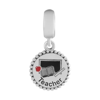 Great Teacher Dangle 925 Sterling Silver Jewelry Fits European Charm Bracelet & Choker Beads For Woman DIY
Great Teacher Dangle 925 Sterling Silver Jewelry Fits European Charm Bracelet & Choker Beads For Woman DIY