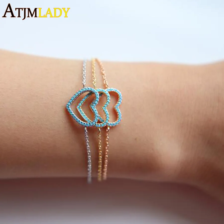 2018 pave nano light blue stone valentines open heart charm connector high quality fine silver heart bracelet Women jewelry
2018 pave nano light blue stone valentines open heart charm connector high quality fine silver heart bracelet Women jewelry