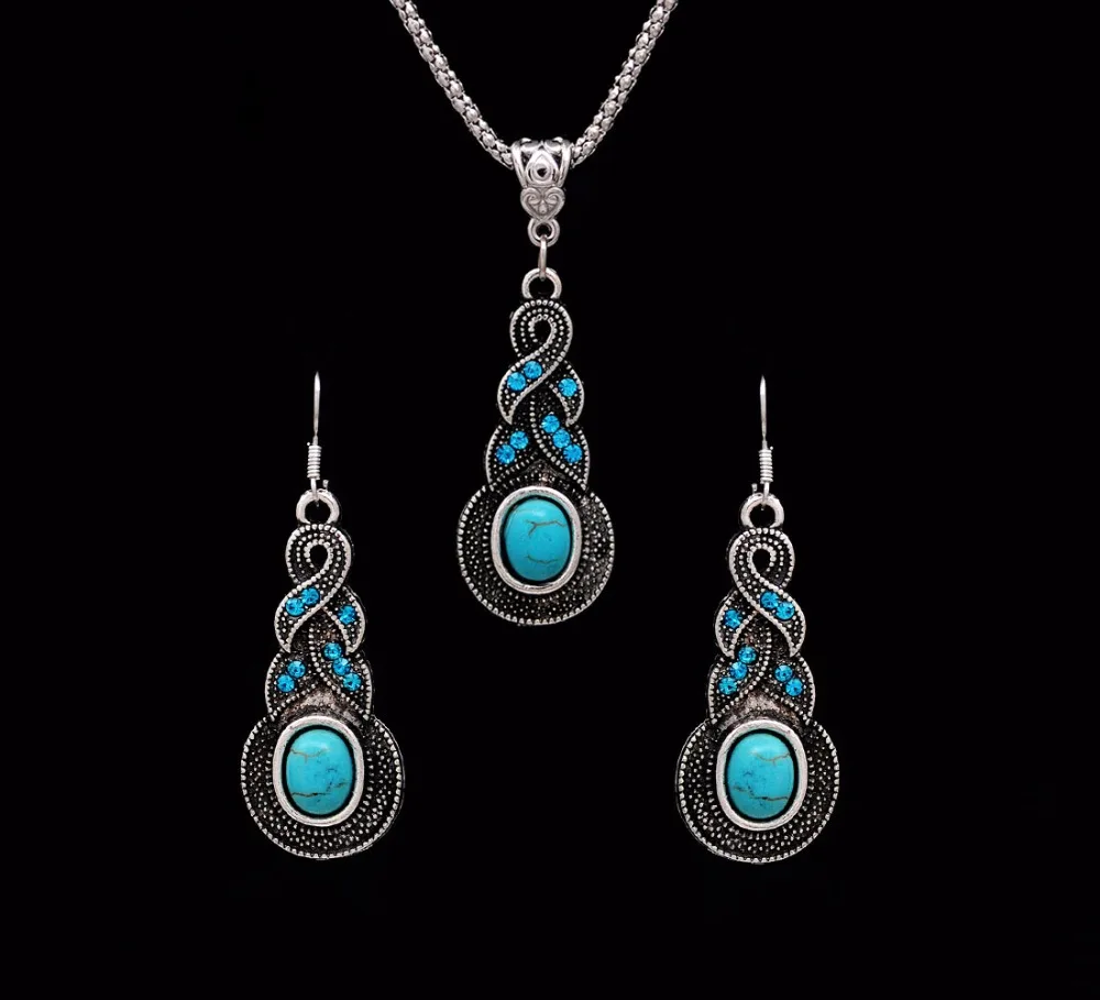 Crazy Feng Fashion Jewelry Hot Sale Ethnic Blue Stone Jewelry Sets Tibetan Silver Necklace Earrings For Women Free Shipping
Crazy Feng Fashion Jewelry Hot Sale Ethnic Blue Stone Jewelry Sets Tibetan Silver Necklace Earrings For Women Free Shipping