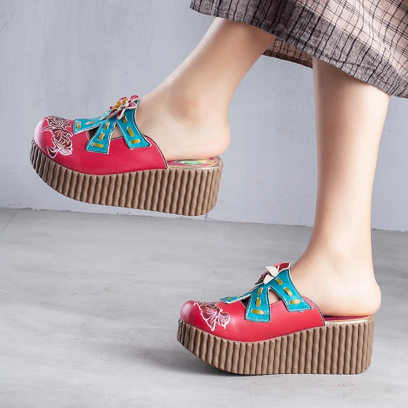 Artdiya genuine leather women shoes handmade retro sandals 2019 original outdoor Baotou Slope and Slipper Thick Bottom Drag
Artdiya genuine leather women shoes handmade retro sandals 2019 original outdoor Baotou Slope and Slipper Thick Bottom Drag