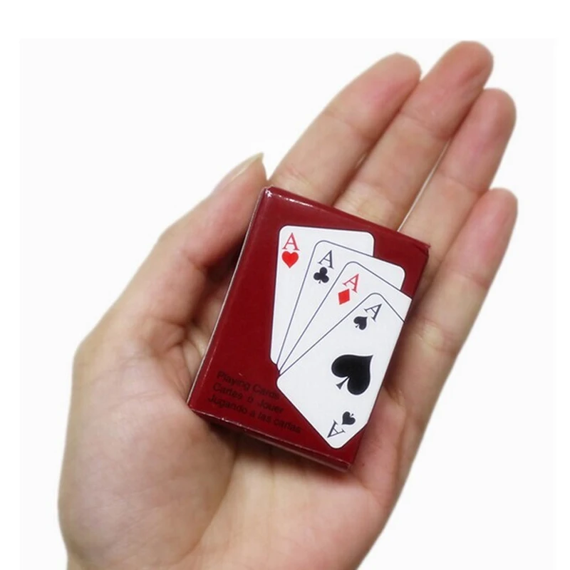 Mini Playing Poker Cards Portable Small Poker Playing Card Board Game Outside Outdoor or Travel Mini Size Poker
Mini Playing Poker Cards Portable Small Poker Playing Card Board Game Outside Outdoor or Travel Mini Size Poker