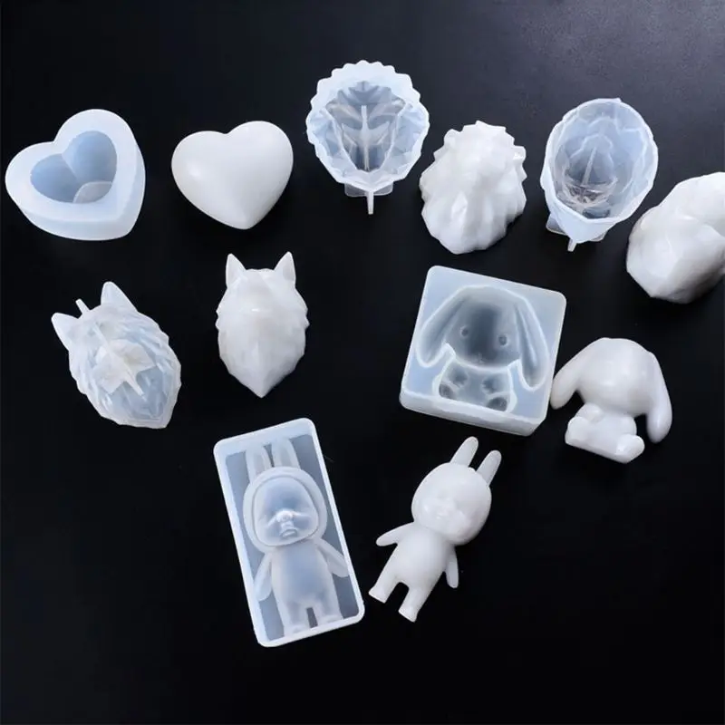 Silicone Mold Animal Bear Lion Rabbit Baby Molds DIY Jewelry Making Cake Fondant Chocolate Decoration Doll Gifts Handmade Crafts
Silicone Mold Animal Bear Lion Rabbit Baby Molds DIY Jewelry Making Cake Fondant Chocolate Decoration Doll Gifts Handmade Crafts