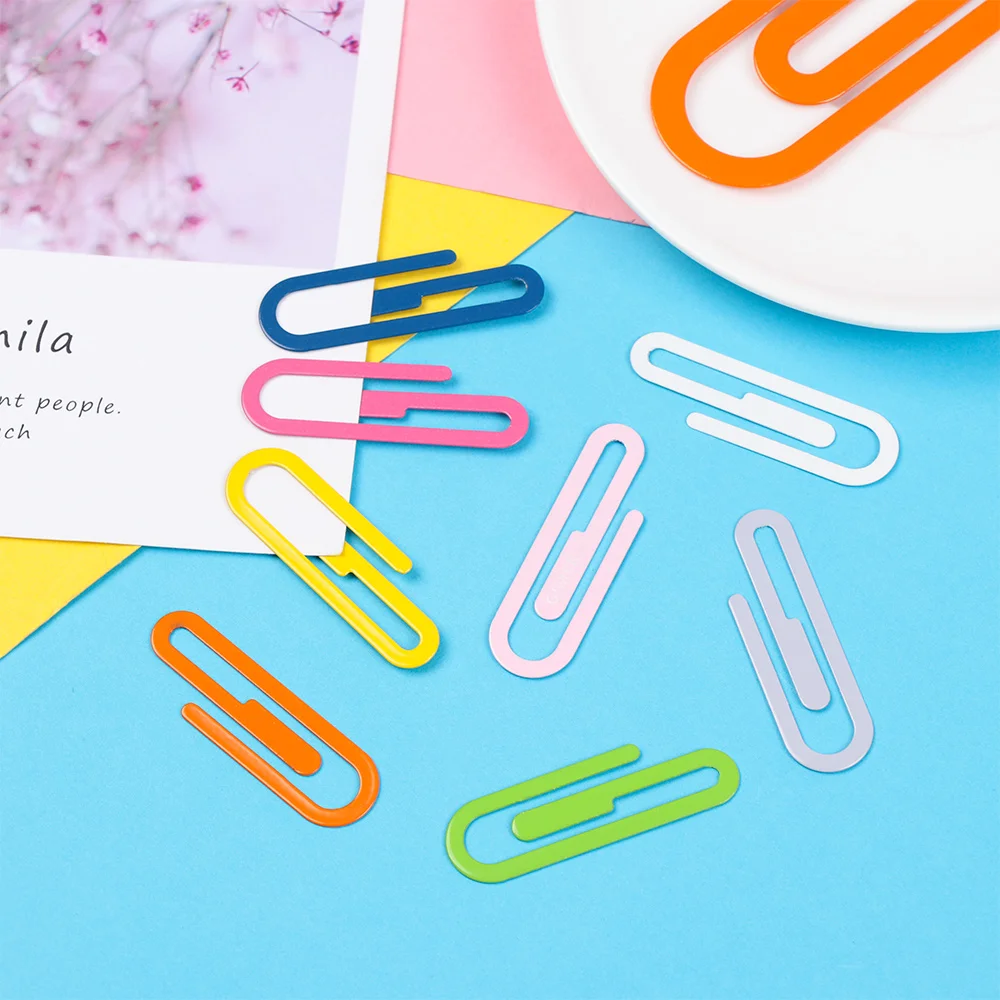 2pcs/pack Bookmarks Stationery Paperclips Large Metal Colored Paper Clips Binder Office School Supplies
2pcs/pack Bookmarks Stationery Paperclips Large Metal Colored Paper Clips Binder Office School Supplies
