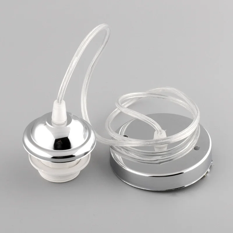 E27 Chrome Ceiling Rose Pendant Light Lamp Holder Home Office Silver Lamp Base Socket Hanging Light Fitting Durable Socket
E27 Chrome Ceiling Rose Pendant Light Lamp Holder Home Office Silver Lamp Base Socket Hanging Light Fitting Durable Socket