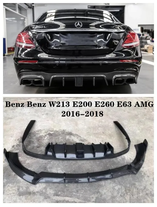High Quality Carbon fiber Car Front + Rear Bumper Lip Spoiler Diffuser Cover Fits For Benz W213 E200 E260 E63 AMG 2016-2018
High Quality Carbon fiber Car Front + Rear Bumper Lip Spoiler Diffuser Cover Fits For Benz W213 E200 E260 E63 AMG 2016-2018