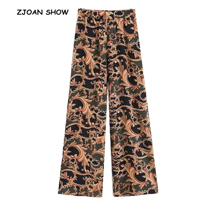 Ethnic Chain Floral Print Wide Leg Pants Vintage 2018 Women Orange Tribal African Print Long Trousers Full Length Hippie Pants
Ethnic Chain Floral Print Wide Leg Pants Vintage 2018 Women Orange Tribal African Print Long Trousers Full Length Hippie Pants