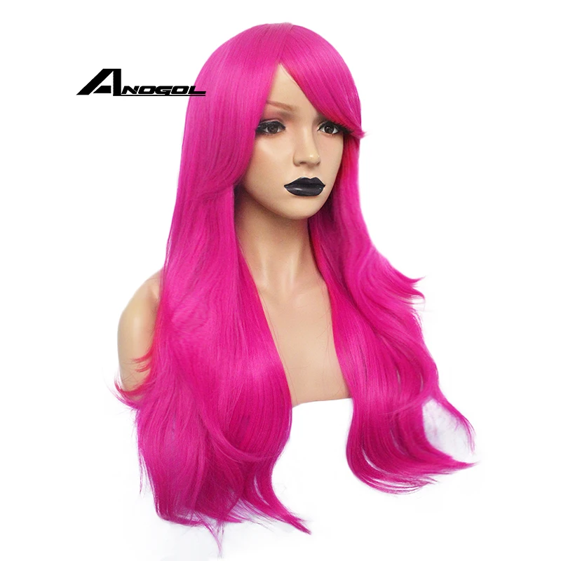 Anogol Pink Lolita High Temperature Fiber Side Part Fringe Long Natural Wave Red Synthetic Cosplay Wig For Halloween Party
Anogol Pink Lolita High Temperature Fiber Side Part Fringe Long Natural Wave Red Synthetic Cosplay Wig For Halloween Party