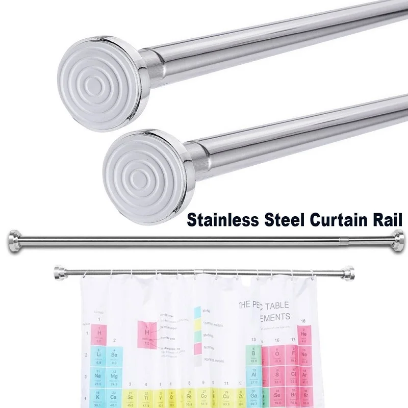 Adjustable Stainless Steel Punch-free Spring Telescopic Shower Curtain Rod Rail for Clothes Bathroom Curtain Rod
Adjustable Stainless Steel Punch-free Spring Telescopic Shower Curtain Rod Rail for Clothes Bathroom Curtain Rod