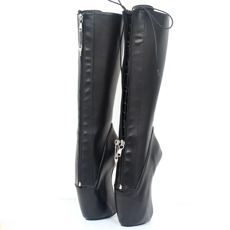 18Cm Super High Heel Ballet Boots Hoof Heelless Heels Cosplay Shoes Pointe Punk Goth YKK Lockable Zipper Sexy Fetish Boots
18Cm Super High Heel Ballet Boots Hoof Heelless Heels Cosplay Shoes Pointe Punk Goth YKK Lockable Zipper Sexy Fetish Boots