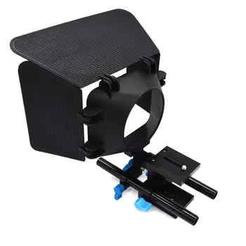 Camera Mount Aluminum 15mm Rail Rod Support System 1/4" Screw Quick Shoe Plate for Follow Focus Matte Box
Camera Mount Aluminum 15mm Rail Rod Support System 1/4" Screw Quick Shoe Plate for Follow Focus Matte Box