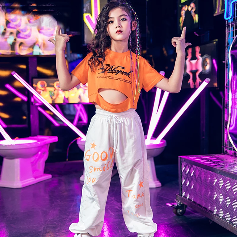 Girls Hiphop Clothes Kids Summer Costumes Navel Jazz Clothes Street Dance Clothes Long Pant Hiphop Dancing Stage Costume VDB247
Girls Hiphop Clothes Kids Summer Costumes Navel Jazz Clothes Street Dance Clothes Long Pant Hiphop Dancing Stage Costume VDB247