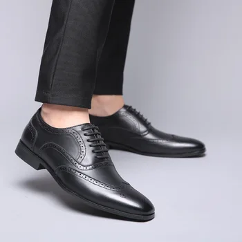 2020 New Men's Retro Business Dress Fashion Shoes Office Casual Shoes Brock Single Shoes Pointed Shoes Plus Size 38-48
2020 New Men's Retro Business Dress Fashion Shoes Office Casual Shoes Brock Single Shoes Pointed Shoes Plus Size 38-48