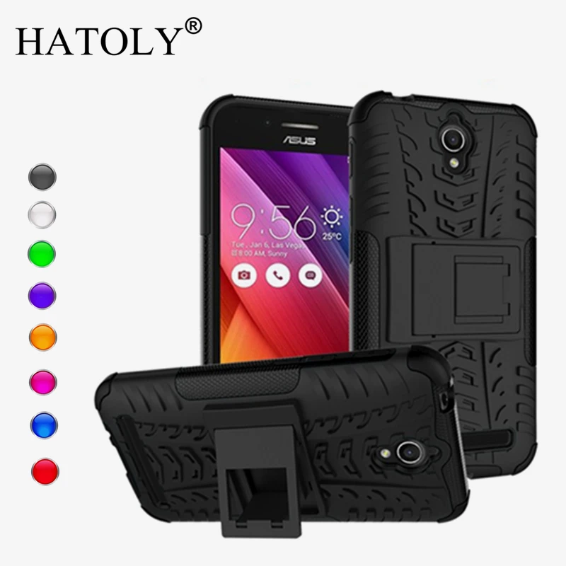 For Asus Zenfone Go Case Anti-knock Heavy Duty Armor Cover Silicone Phone Bumper for ZB551KL |