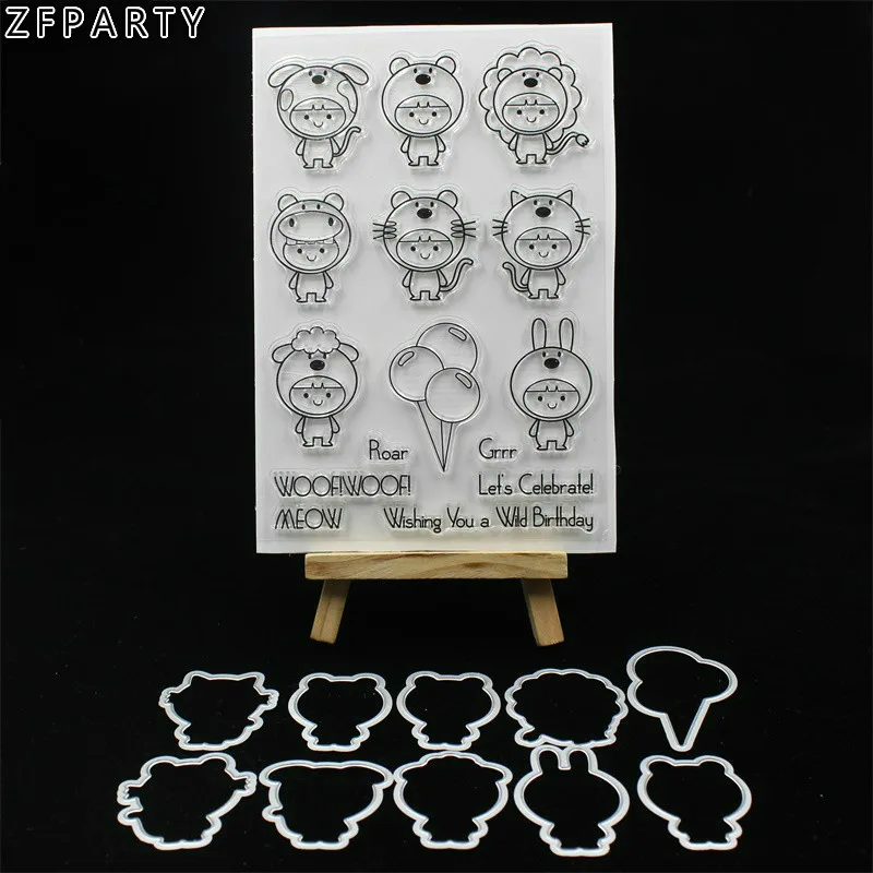 ZFPARTY Wild Birthday Metal Cutting Dies or Transparent Clear Stamp for DIY Scrapbooking/photo album Decorative Card making
ZFPARTY Wild Birthday Metal Cutting Dies or Transparent Clear Stamp for DIY Scrapbooking/photo album Decorative Card making