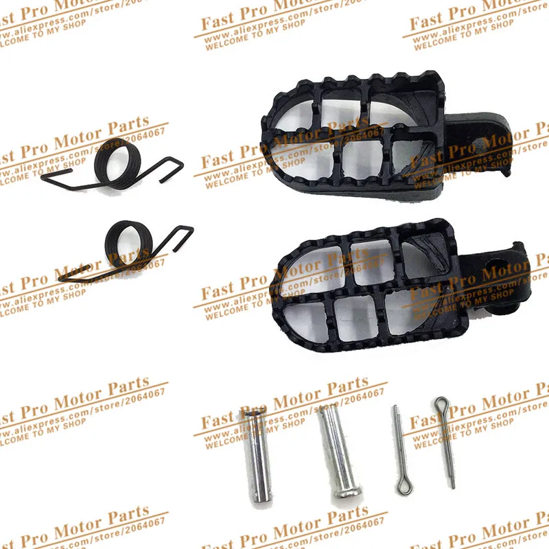 110-125cc Aluminium Footpegs Footrest Foot Pegs For XR50R CRF50 CRF70 CRF80 CRF100F PW Dirt Pit Bike Motorcycle Motocross
110-125cc Aluminium Footpegs Footrest Foot Pegs For XR50R CRF50 CRF70 CRF80 CRF100F PW Dirt Pit Bike Motorcycle Motocross