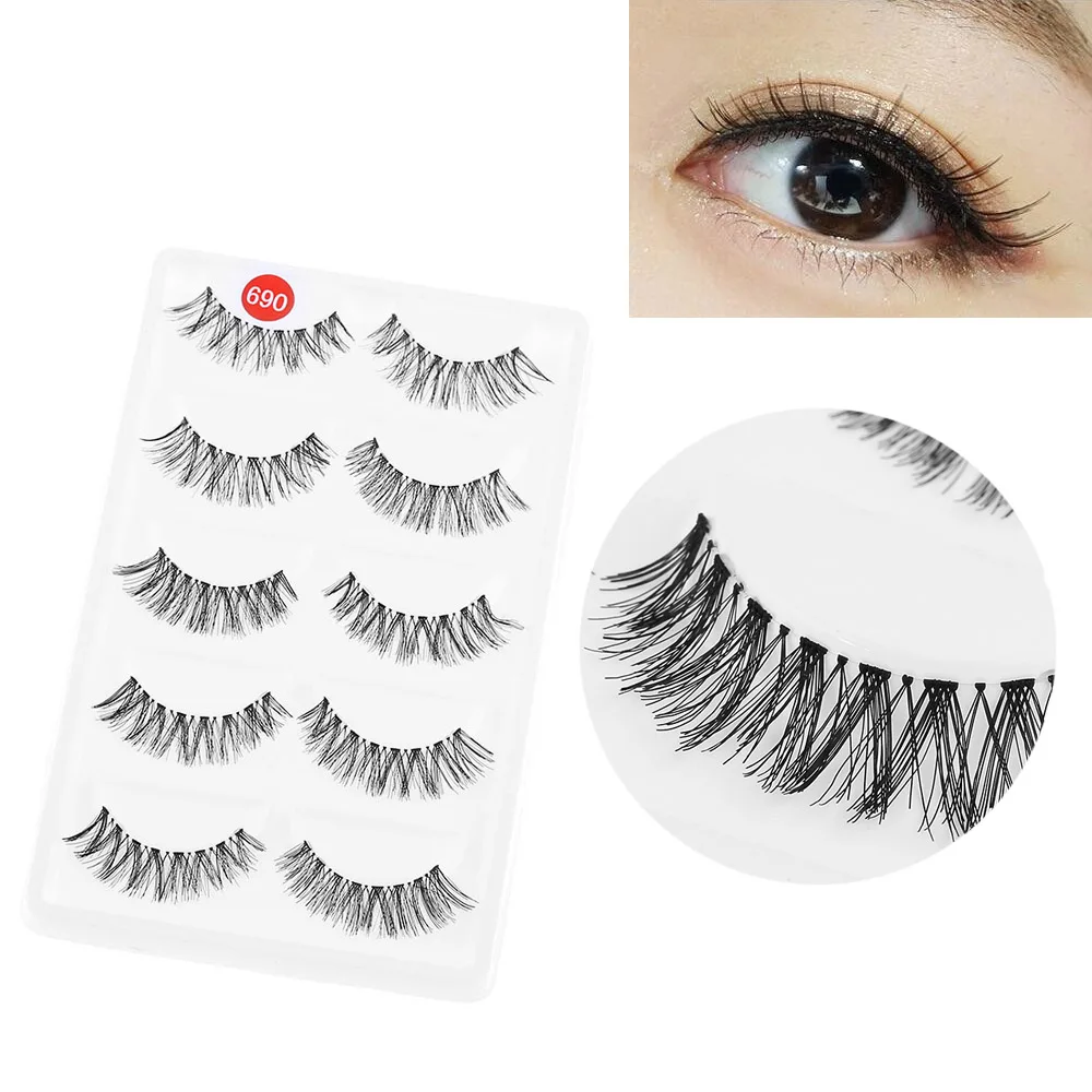 5 Pairs New Women's Fashion Beauty Eye Lot Black Cross Durable False Eyelash Soft Long Makeup Eye Lash Extension
5 Pairs New Women's Fashion Beauty Eye Lot Black Cross Durable False Eyelash Soft Long Makeup Eye Lash Extension