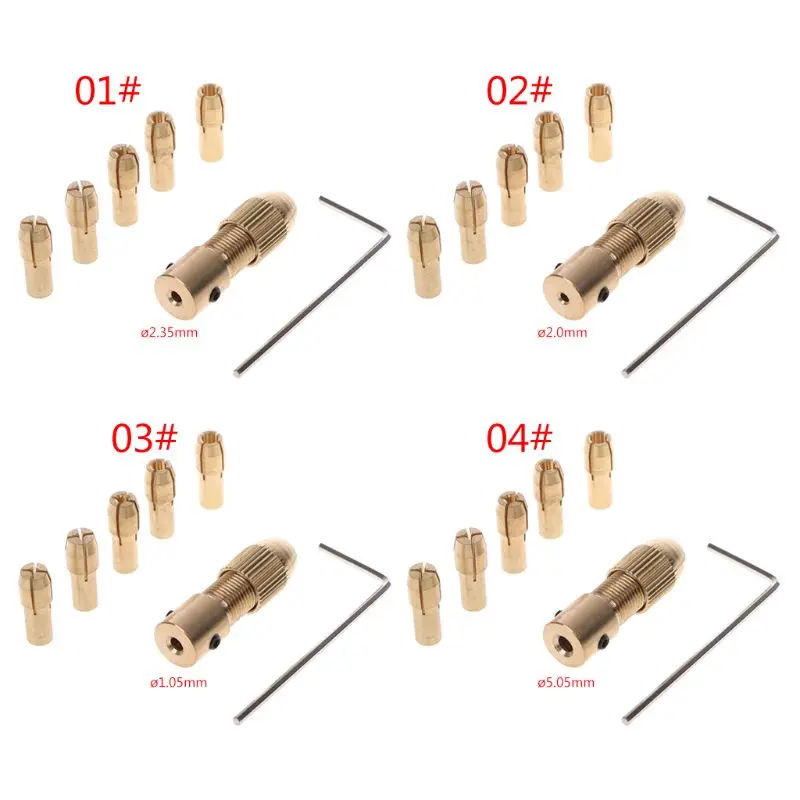 7Pcs/Set 2/2.35/4.05/5.05mm Electric Motor Shaft Mini Chuck Fixture Clamp 0.5-3.0mm Small To Drill Bit Micro Chuck Fixing M7DA
7Pcs/Set 2/2.35/4.05/5.05mm Electric Motor Shaft Mini Chuck Fixture Clamp 0.5-3.0mm Small To Drill Bit Micro Chuck Fixing M7DA