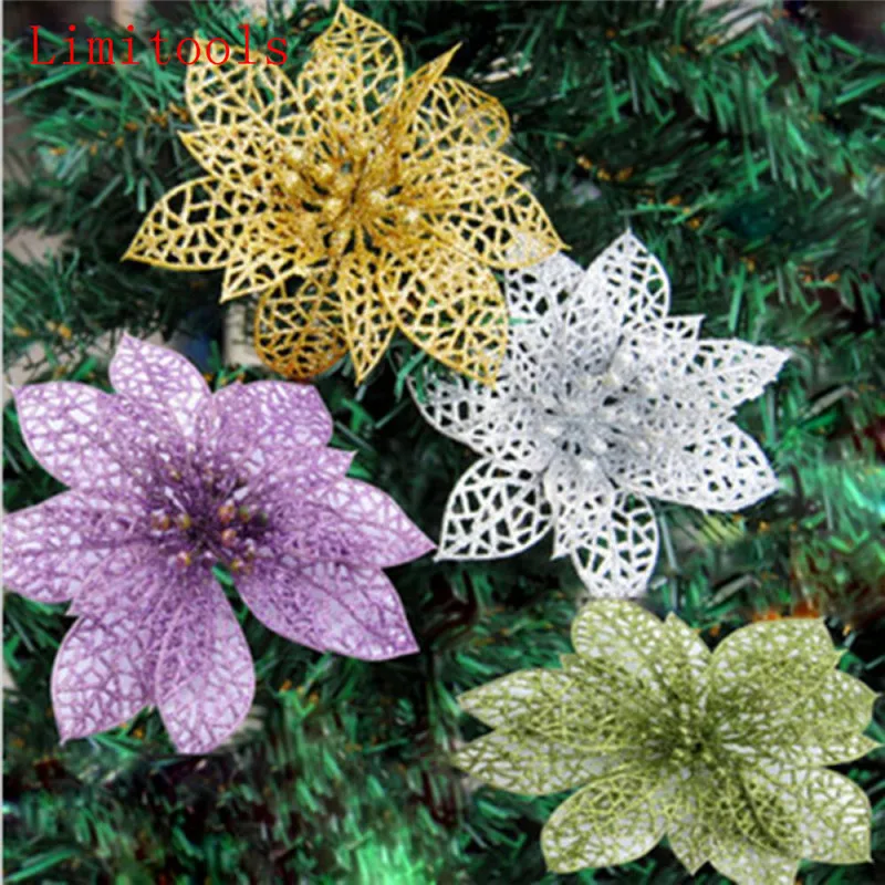 1pc Colourful Glitter Artificial Hollow Flowers Wedding Party Christmas Xmas Tree Home Valentine's Day New Year Decorations
1pc Colourful Glitter Artificial Hollow Flowers Wedding Party Christmas Xmas Tree Home Valentine's Day New Year Decorations