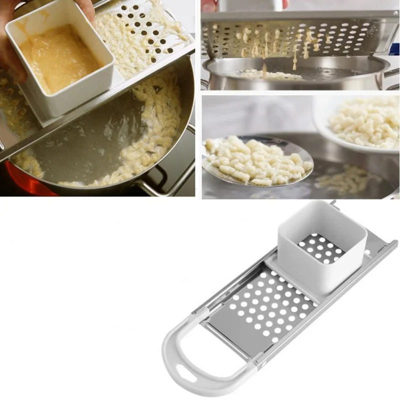 Manual Noodle Graters Spaetzle Maker Pasta Machine Stainless Steel Blades Dumpling Maker Pasta Cooking Kitchen Accessories
Manual Noodle Graters Spaetzle Maker Pasta Machine Stainless Steel Blades Dumpling Maker Pasta Cooking Kitchen Accessories