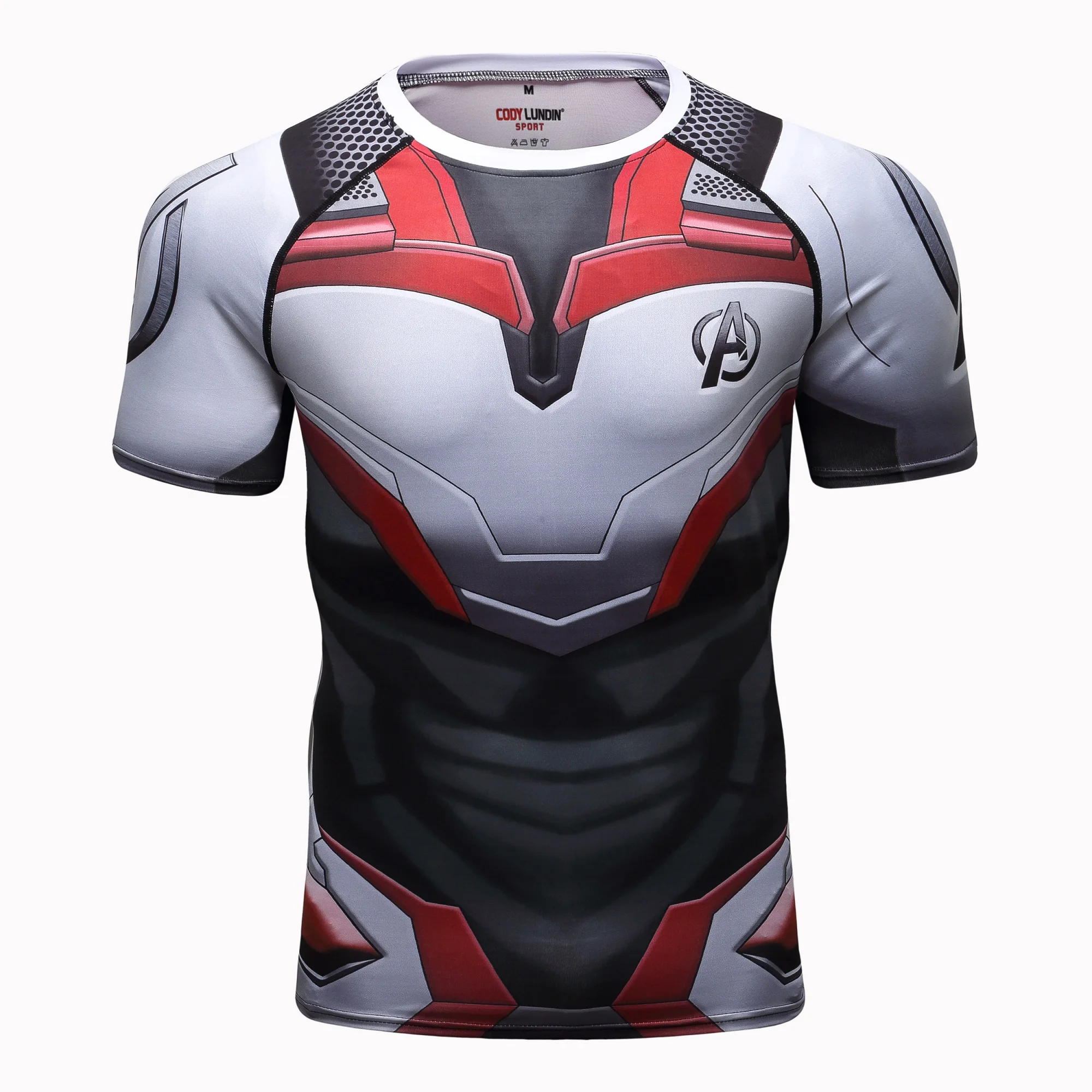 

Avengers 4 Endgame Quantum Wars 3D Print T-Shirt Men's Compression Shirt Iron Man Cosplay Costume Men's Short Sleeve Top