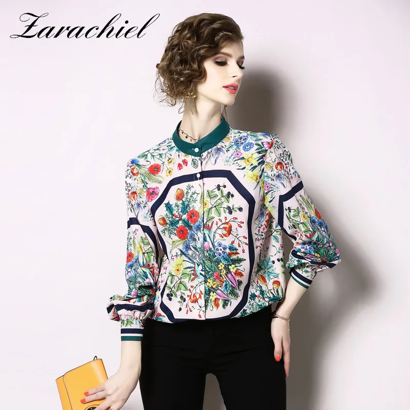 Elegant Flower Print Curved Hem Blouses 2019 Summer Women Loose Shirts Long Sleeve Top Ladies OL Work Autumn Blouse Womens Tops
Elegant Flower Print Curved Hem Blouses 2019 Summer Women Loose Shirts Long Sleeve Top Ladies OL Work Autumn Blouse Womens Tops