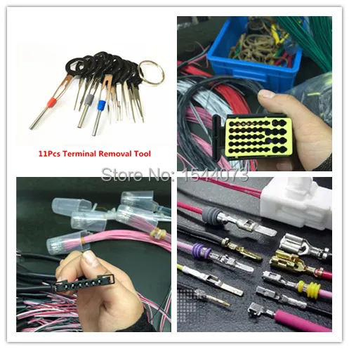 11Pcs DIYCar Plug Terminal Extraction Repair Tool Wiring Crimp Connector Pin RemovalTerminal Remover | Автомобили и мотоциклы