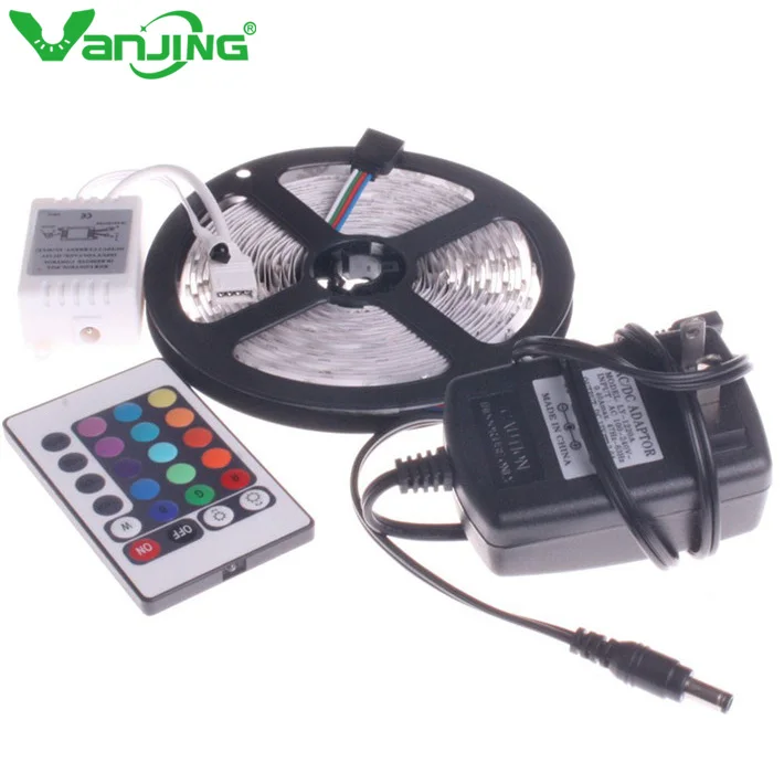 3528 LED Strip 5M 300Leds SMD with DC 12V 2A Power Adapter, IR Remote Controller for RGB Light, Home Decoration LED Stripe
3528 LED Strip 5M 300Leds SMD with DC 12V 2A Power Adapter, IR Remote Controller for RGB Light, Home Decoration LED Stripe
