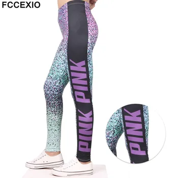 FCCEXIO 2019 New Design Women Leggings Pink Letter Love Printed Leggins Fitness legging Sexy Slim High waist Woman Pink Pants
FCCEXIO 2019 New Design Women Leggings Pink Letter Love Printed Leggins Fitness legging Sexy Slim High waist Woman Pink Pants