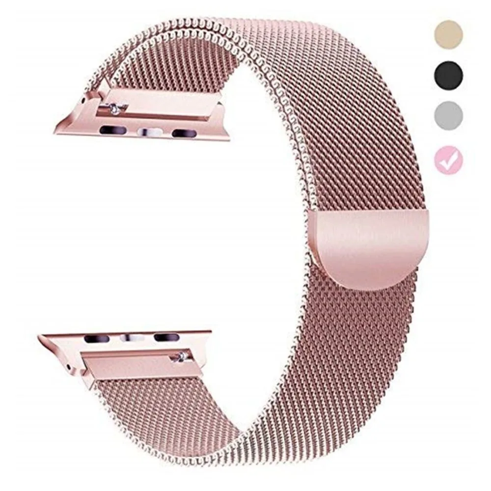 

Milanese Loop strap For Apple Watch band 4 3 iwatch band 42mm 38mm 44mm/40mm correa Stainless Steel bracelet watch Accessories 2