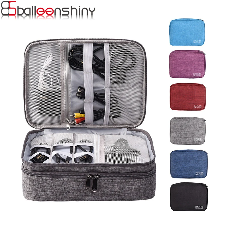 BalleenShiny 3 Layer Digital Storage Bag New Travel Kit Digital Bag Data Cable Storage Bags Mobile Power Earphone Organizer
BalleenShiny 3 Layer Digital Storage Bag New Travel Kit Digital Bag Data Cable Storage Bags Mobile Power Earphone Organizer