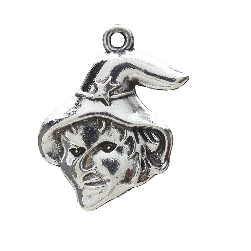 Lucky Eye Magician Witch Charm Silver Alloy Pendant Diy Jewelry Accessories Making Bracelet Necklace Earrings Keychain EY3615
Lucky Eye Magician Witch Charm Silver Alloy Pendant Diy Jewelry Accessories Making Bracelet Necklace Earrings Keychain EY3615