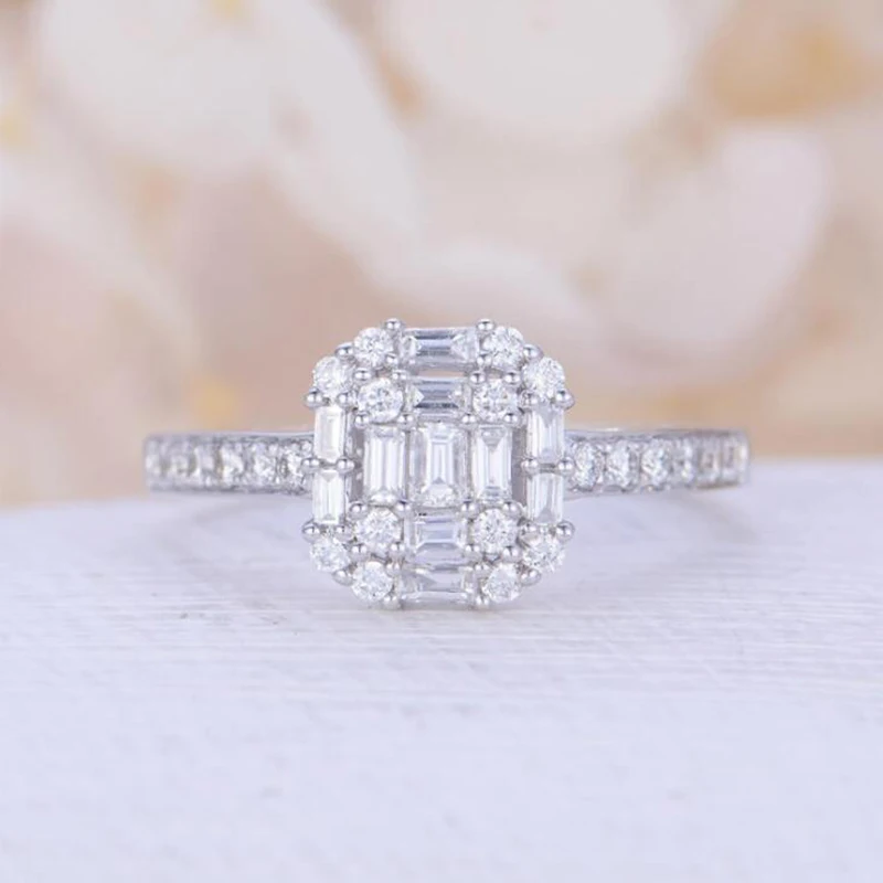 Europe and the United States popular crystal Micro Inlay Zircon Rings Jewelry3