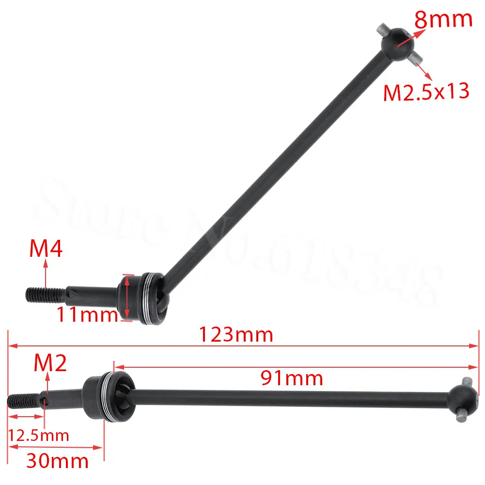 2pcs F/R Steel Universal Drive Shaft Joint For RC 1:10 Electric Himoto E10XT E10XTL Katana Truggy Replacement Spare Parts 33604
2pcs F/R Steel Universal Drive Shaft Joint For RC 1:10 Electric Himoto E10XT E10XTL Katana Truggy Replacement Spare Parts 33604